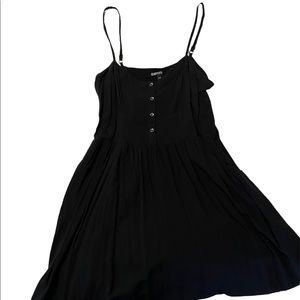 Black Express skinny strap dress with pockets